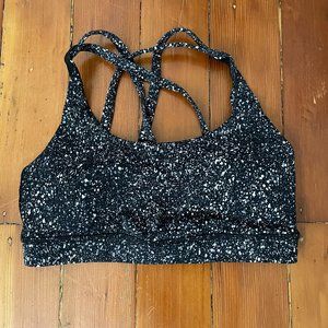 Lululemon sports bra - black/white spotted pattern